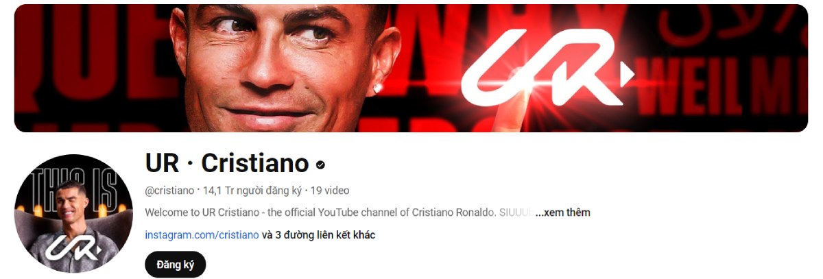 Cristiano Ronaldo phá kỷ lục YouTube